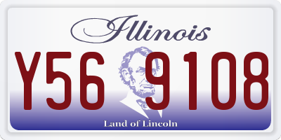 IL license plate Y569108