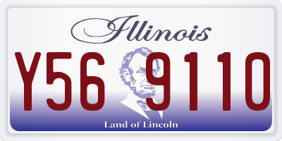 IL license plate Y569110