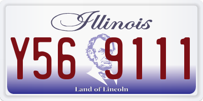 IL license plate Y569111