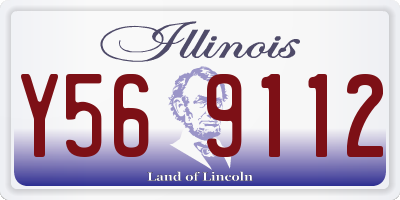 IL license plate Y569112
