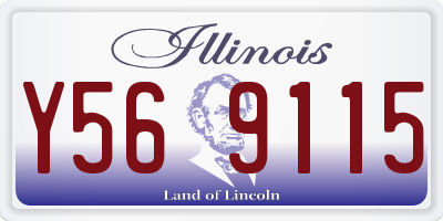 IL license plate Y569115