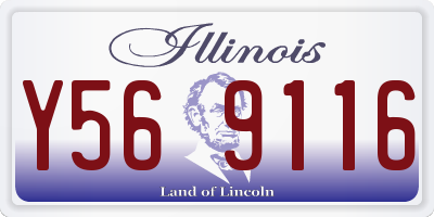 IL license plate Y569116
