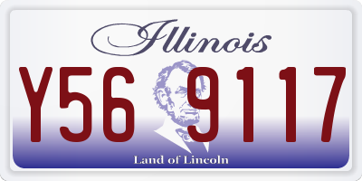 IL license plate Y569117