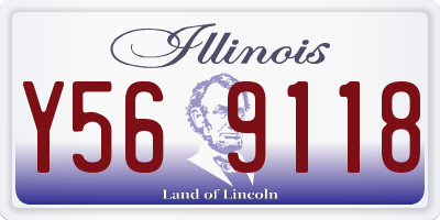 IL license plate Y569118