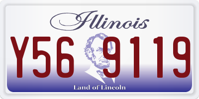 IL license plate Y569119