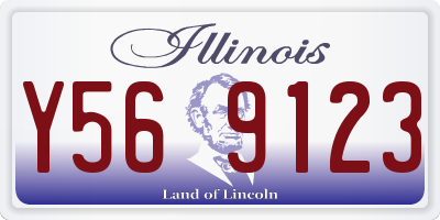 IL license plate Y569123