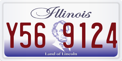 IL license plate Y569124