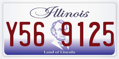 IL license plate Y569125
