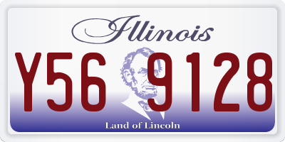 IL license plate Y569128