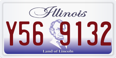 IL license plate Y569132