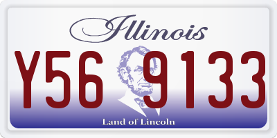 IL license plate Y569133