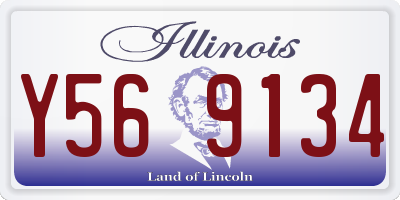 IL license plate Y569134