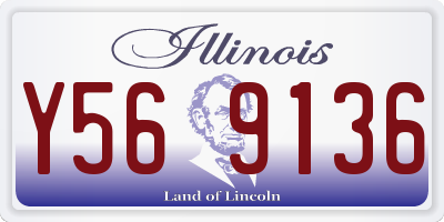 IL license plate Y569136