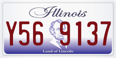 IL license plate Y569137