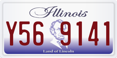 IL license plate Y569141