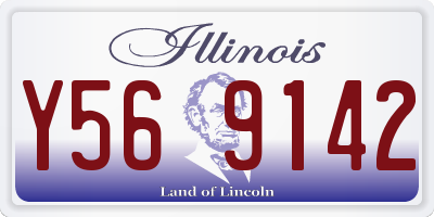 IL license plate Y569142