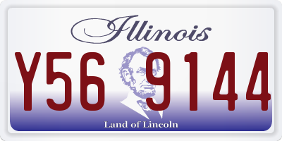 IL license plate Y569144
