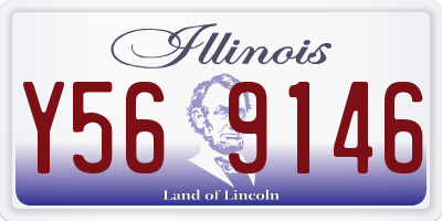 IL license plate Y569146