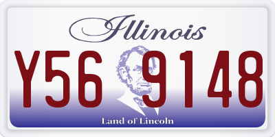 IL license plate Y569148