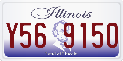 IL license plate Y569150