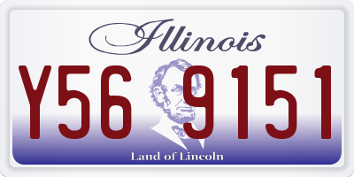 IL license plate Y569151