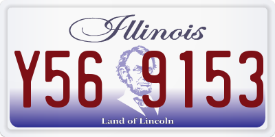 IL license plate Y569153