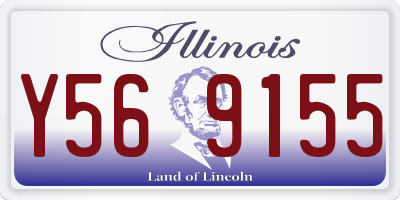 IL license plate Y569155