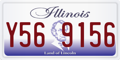 IL license plate Y569156