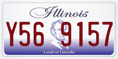 IL license plate Y569157