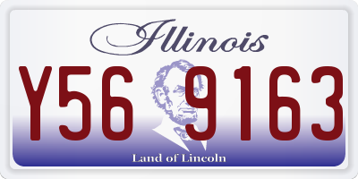 IL license plate Y569163