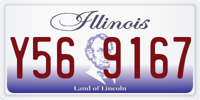 IL license plate Y569167