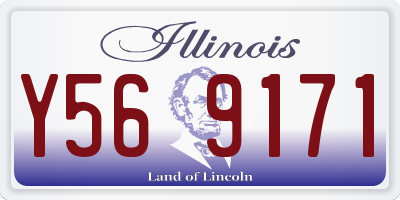 IL license plate Y569171