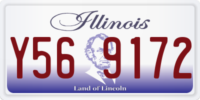 IL license plate Y569172
