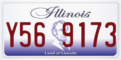 IL license plate Y569173