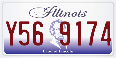 IL license plate Y569174