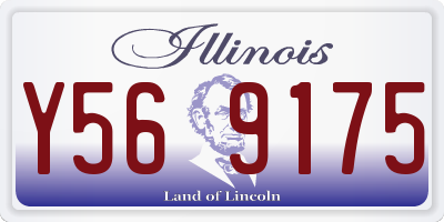IL license plate Y569175