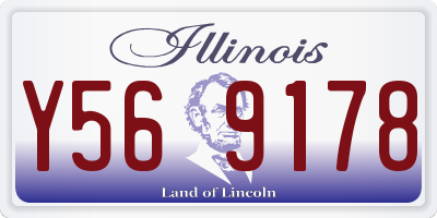 IL license plate Y569178