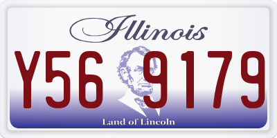 IL license plate Y569179