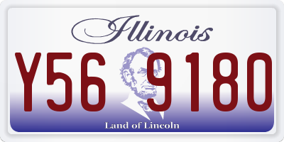 IL license plate Y569180