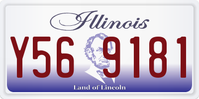IL license plate Y569181
