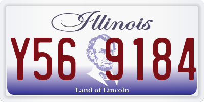 IL license plate Y569184