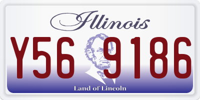 IL license plate Y569186