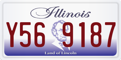 IL license plate Y569187