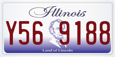 IL license plate Y569188