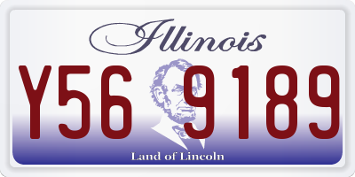 IL license plate Y569189