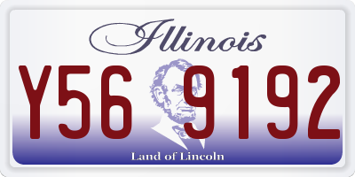 IL license plate Y569192