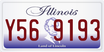 IL license plate Y569193