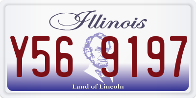 IL license plate Y569197