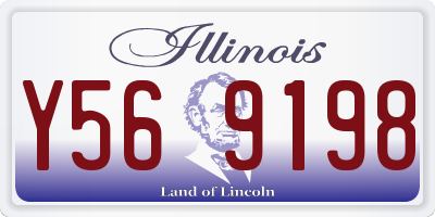 IL license plate Y569198