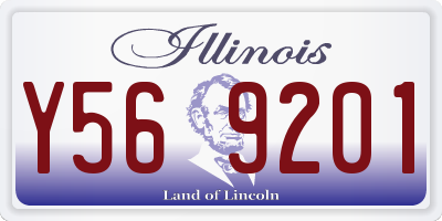 IL license plate Y569201